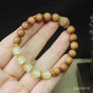 芭比檀香木8mm手串手鏈DIY皓月款 男女佛珠念珠文玩飾品批髮