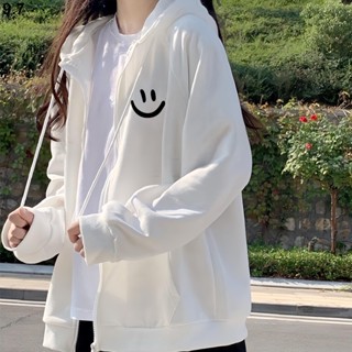 優質外套✨薄款拉鏈 衛衣女春鞦季 連帽休閒寬鬆 學生開衫 上衣外套潮 寬鬆潮流夏季必備外套 甜美可愛休閒外套外穿 外套女