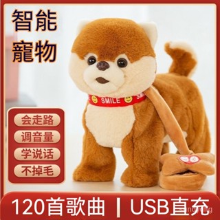 兒童玩具 模擬小狗 安撫玩具 電動小狗 益智玩具 兒童電動玩具狗 會走路唱歌 模擬泰迪狗狗 毛絨小狗 男孩女孩1-8嵗