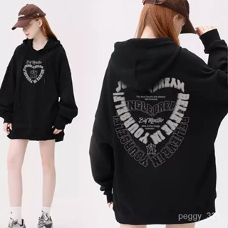 臺灣出貨 女生衣服 帽T連帽衛衣美式 大學T男女生同款韓版大呎碼 oversize 刷毛 長袖上衣M1325A