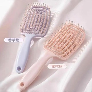 🌸特價 福利款 梳子 寬齒梳 氣囊梳 排骨梳高顱頂蓬鬆頭發神器氣囊氣墊清潔頭皮按摩頭部鏤空大彎寬齒