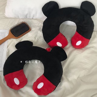 U型枕 頭枕 頸枕💕 可愛米奇米妮u型枕護頸枕ins便攜旅行頸椎枕靠枕辦公室午睡枕助眠 旅行枕 枕頭 護頸枕