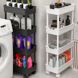 Life Shop衛生間置物架浴室落地可移動多層小推車廁所臥室夾縫儲物收納架子