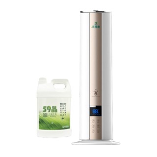次綠康 8L智慧清淨霧化機(含59晶除菌液4Lx1)【甜蜜家族】