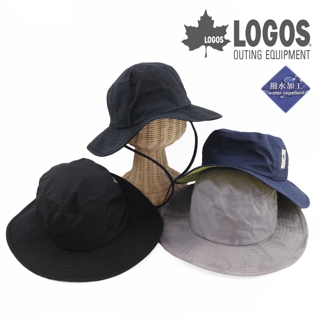 風雅日和💖[現貨]日本正版 LOGOS 帽子 漁夫帽 登山帽 遮陽帽 輕量 防潑水 戶外帽 可收納