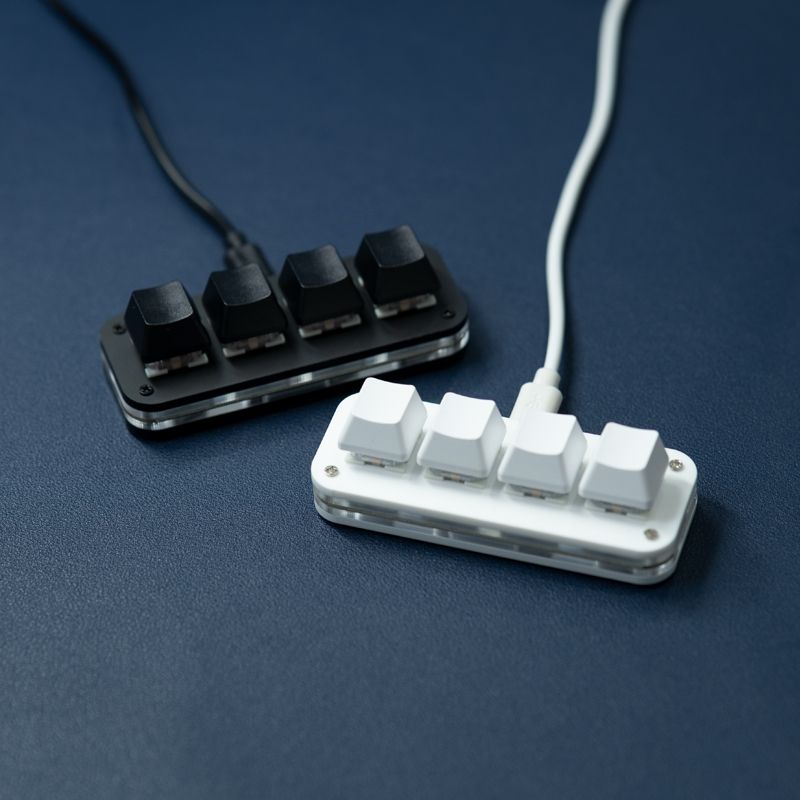四鍵迷你版機械鍵盤 個性自定義免驅 復制粘貼 組合鍵 USB外置