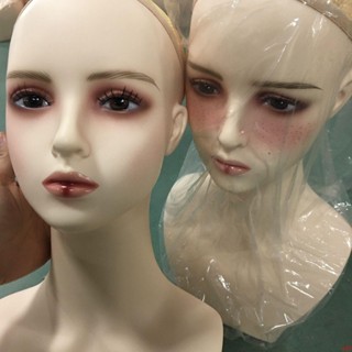 無妝頭模 帶肩膀美發 練習模特頭 練習化妝展示架 支架