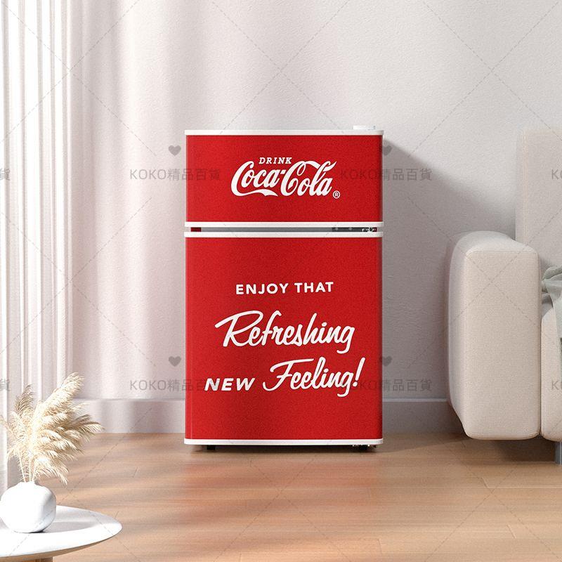 【koko精選】可口可樂小冰箱雙門冷藏冷凍宿舍租房辦公室節能迷你小型電冰箱
