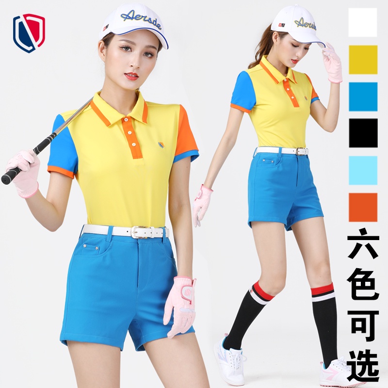 高爾夫球褲子女裝短褲女士GOLF服裝韓國版五分褲修身運動短褲女款 愛尚高爾夫