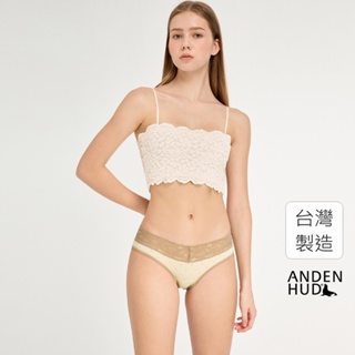 【Anden Hud】暖心烘焙．V蕾絲低腰三角內褲(山嵐米-點點提拉米蘇) 純棉台灣製