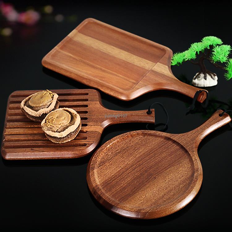 『汐檬』木托盤 西餐托盤 創意披薩板 甜點木板盤 面包板壽司木托擺拍盤