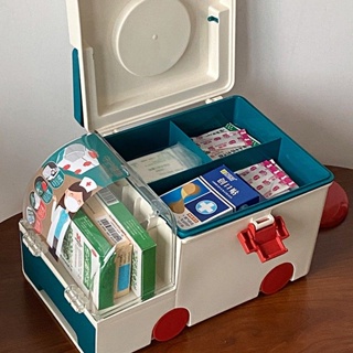 雙層醫藥箱 藥盒 急救箱 醫療箱 藥箱 保健箱 藥品收納盒 隨身藥盒 藥盒分裝盒 藥品分裝盒創意大容量家庭醫藥箱收納箱雙
