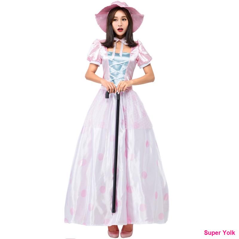 下殺熱銷折扣 粉色玩具洋娃娃cosplay服裝 日本粉公主禮服 牧羊女