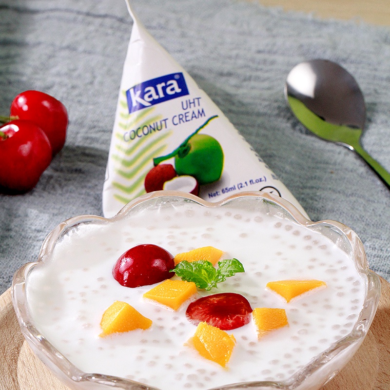 Kara佳樂醇正椰漿65ml印尼進口椰奶家用西米露烘焙椰汁甜品小包裝