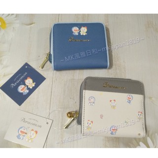 蔓菟小舖💖日本正版 Doraemon 哆啦a夢 短夾 扁薄型 迷你雙折 皮夾 哆啦美 卡夾錢包 零錢包 D23