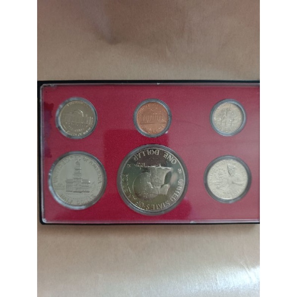 （保真）1776-1976年美國慶祝建國二百週年紀念銅-鎳-銀幣-套幣1組