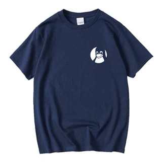 夏季LINUX系統企鵝geek程式員猿代碼計算機程式設計短袖純棉圓領T恤衫