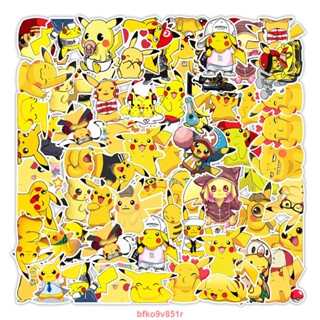 【新品】50張入 皮卡丘 Pikachu 可愛卡通 防水貼紙 行李箱貼紙 機車貼紙 筆電貼紙 汽車車貼 塗鴉貼紙 卡通動