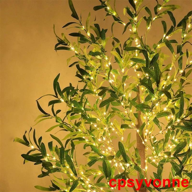🍨#夯品推薦#【2023新款】橄欖樹燈 橄欖葉 led仿真樹燈 發光樹 仿真植物