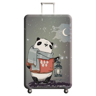 【蘭創優選】提燈熊貓 彈力箱套 行李箱防塵罩拉桿箱包旅行保護套加厚耐磨(18-32寸)熱銷款