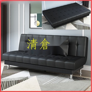最低價出貨 沙發 PU皮油蠟皮藝 小戶型 沙發雙人三人兩用 多功能 可折疊 簡易沙發床