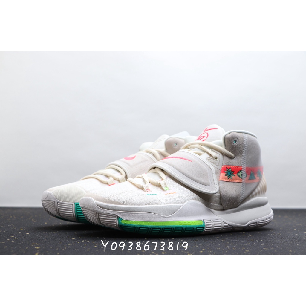 正版 Nike Kyrie 6 N7 米白 塗鴉 實戰運動籃球鞋 男鞋 CW1785-200 運動鞋