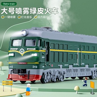 東風綠皮火車閤金車模型模擬複興號動車擺件兒童玩具小汽車男禮物