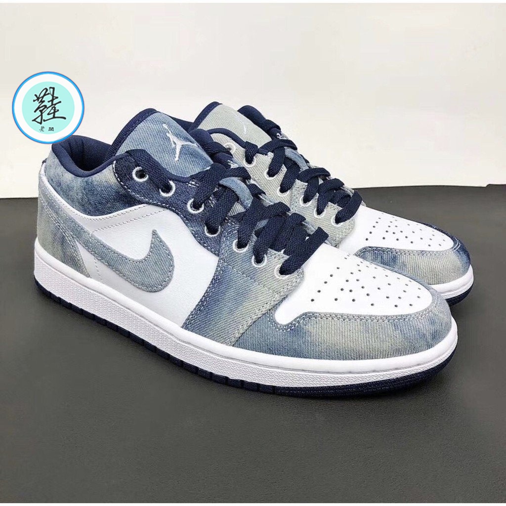 Air Jordan 1 Low Washed Denim 牛仔 CZ8455-100 藍 男鞋