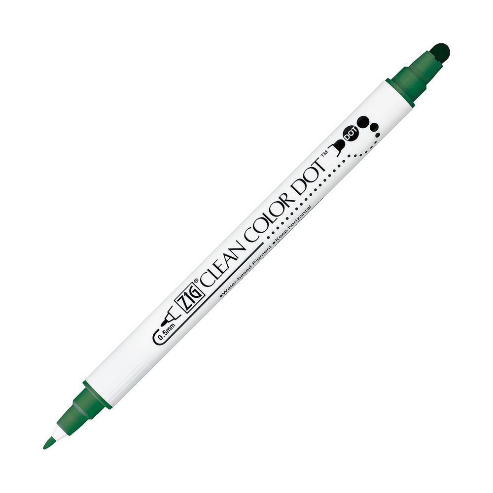 【Kuretake 日本吳竹】ZIG Clean Color Dot 點點筆 一般色 綠色 (TC-6100-040)
墊腳石購物網