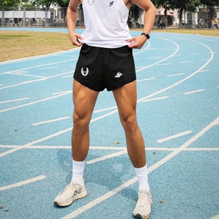 台灣特價促銷❀PB壓膠三分褲透氣速干網紅同款體育生跑步訓練比賽-體-*考馬拉松短褲48-36
