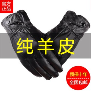 🔥蝦皮代開發票🔥 【羊皮手套】手套男士真皮觸屏保暖開車皮手套女學生冬季騎車手套 機車手套 騎士手套 防寒保暖羊皮手套