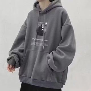 男生帽T 刷毛連帽T 大尺碼衛衣 男士加厚衛衣 男生上衣 男生大碼帽T 秋冬加絨衛衣 連帽大學T（HJ226）【壹號站】