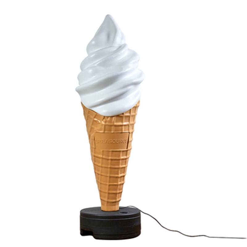 【臺灣專供】仿真冰淇淋模型宣傳燈箱甜品模型冰淇淋燈超大款1米5冰淇淋燈擺件