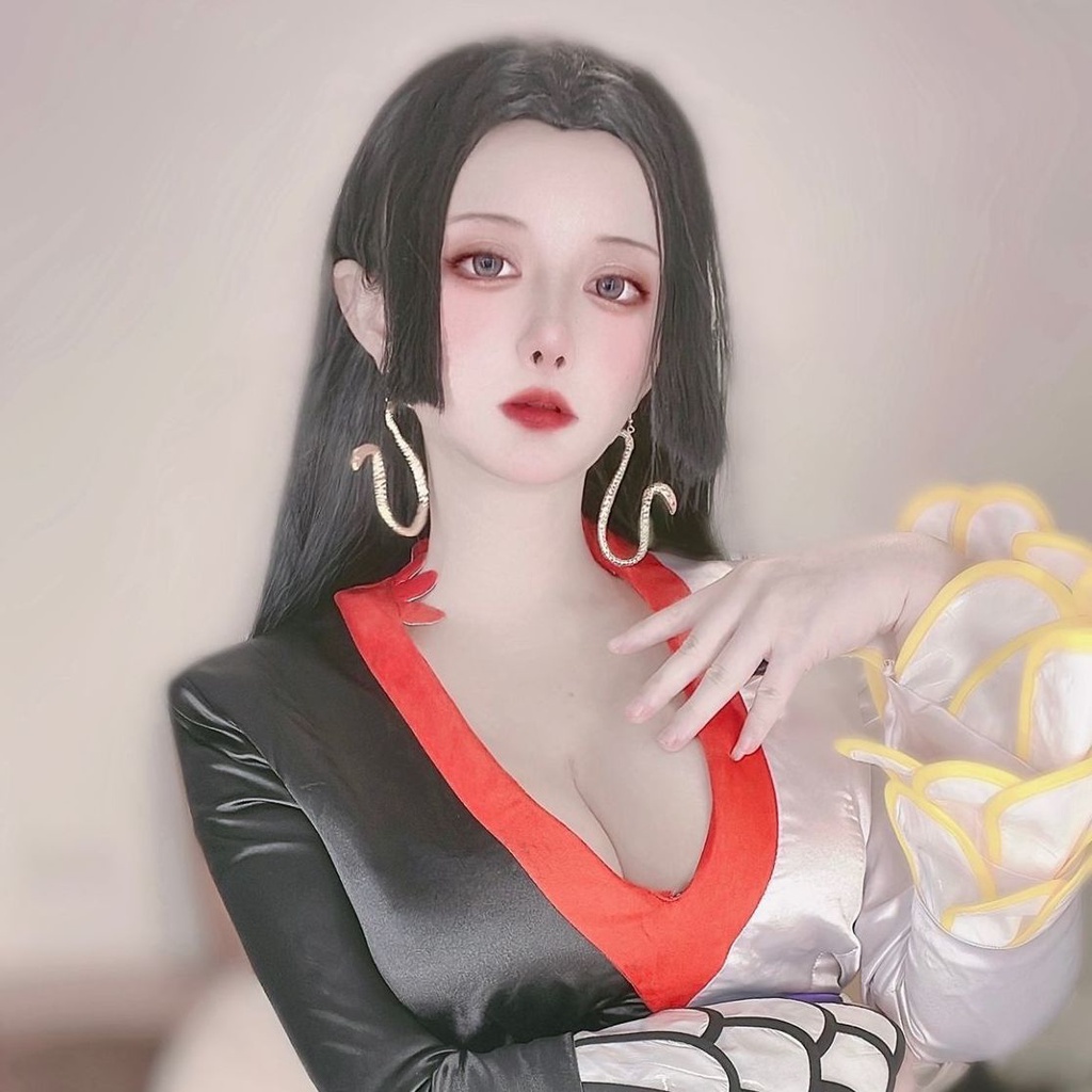 海賊王蛇姬 漢庫克女帝cos演出服狂熱行動 旗袍cosplay動漫服裝