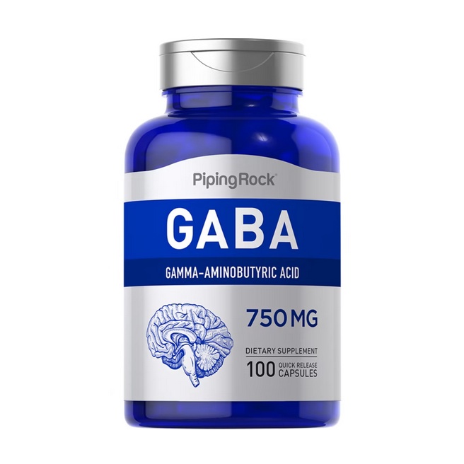 【Piping Rock】免運 GABA γ氨基丁酸 750mg 100顆 伽馬胺基丁酸 大瓶裝