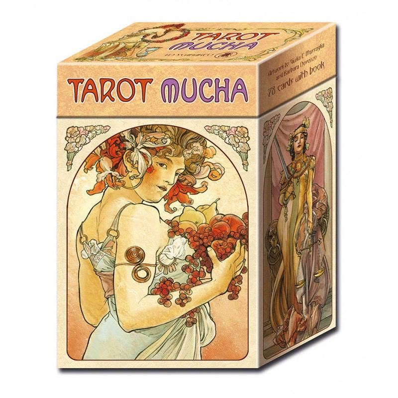 【下殺】穆夏之夢卡羅牌塔書桌游Mucha Tarot意大利進口taluo牌韋特卡牌