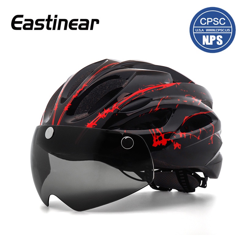 Eastinear自行車安全帽 騎行保護頭盔 EPS成人山地車安全帽 腳踏車安全帽 公路車安全帽 磁吸風機安全帽