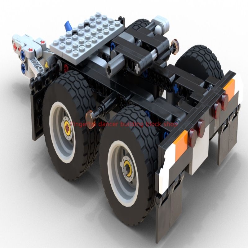 工程車積木 MOC-25519 卡車小型短款拖車 國產拼插積木 兼容樂高 253PCS