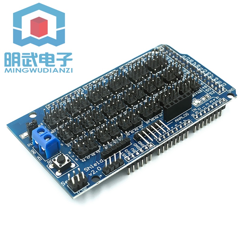 開發票 MEGA Sensor Shield V1.0專用傳感器擴展板 電子積木FOR MEGA2560 明武模組