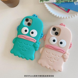 卡通立體小丑魚漢頓iPhone15 蘋果14 13 12 11 Pro MAX手機殼人魚怪矽膠全包軟殼 手機保護套