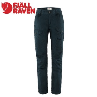 【Fjallraven 小狐狸 女 Vidda Pro Ventilated長褲《暗深藍》】F86702/登山褲/健行褲
