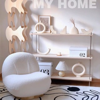 『One home』北歐不銹鋼置物架傢用書架落地式客廳臥室廚房多層收納展示置物架