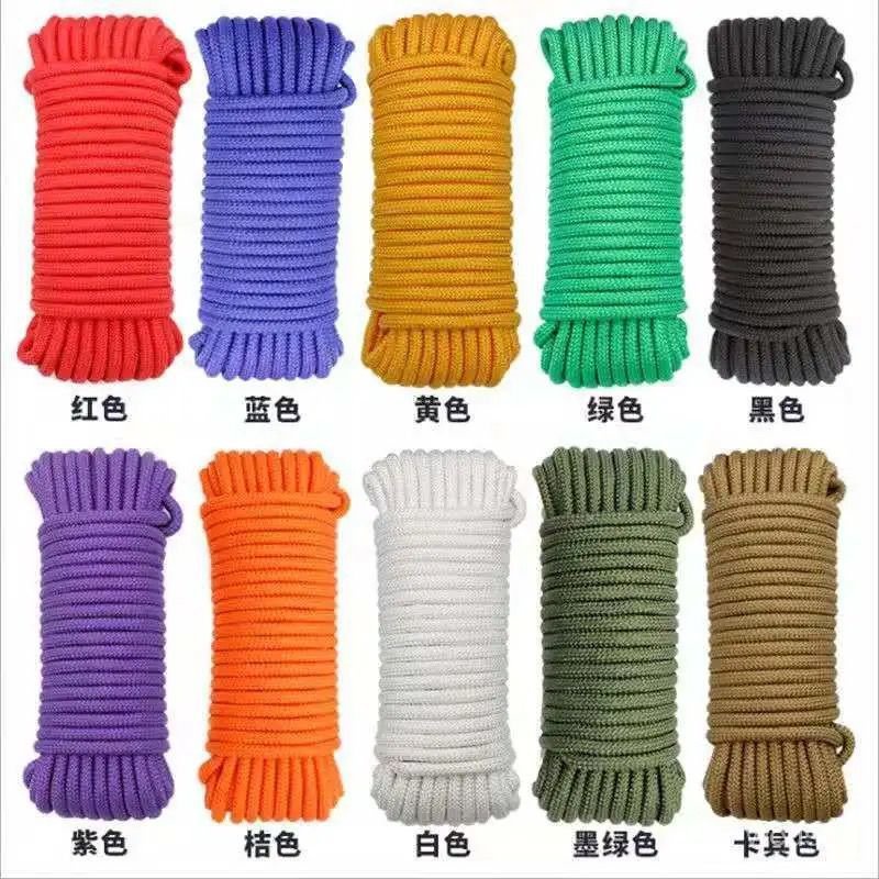 🔥熱銷特賣🔥繩子捆綁繩尼龍繩塑料繩尼龍繩子裝飾粗細手工DIY編織繩耐磨彩色 C9BJ