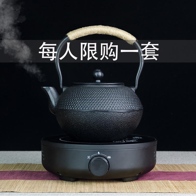 鐵壺鑄鐵泡茶純手工鐵茶壺燒水壺煮水壺專用日本電陶爐煮茶器家用