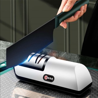 【臺灣當天發貨】電動磨刀器 家用磨刀石神器 廚房小工具 多功能全自動充電小型磨刀機 電動磨刀器 小型家用磨刀器