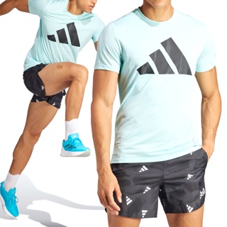 Adidas Run IT BOS Tee 男 藍色 訓練 運動 慢跑 反光 上衣 短袖 IL2208