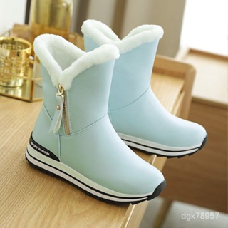 兒童雪地靴 女童靴子2023 新款冬季 加絨 加厚 防水保暖 棉鞋子女孩短靴 0TBF