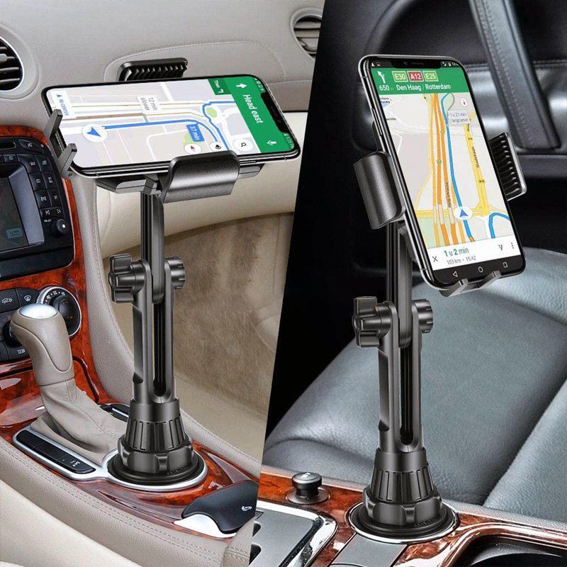 【HONG YANG】23新款車載手機支架汽車中控水杯位托座導航支架ipad平板通用防抖