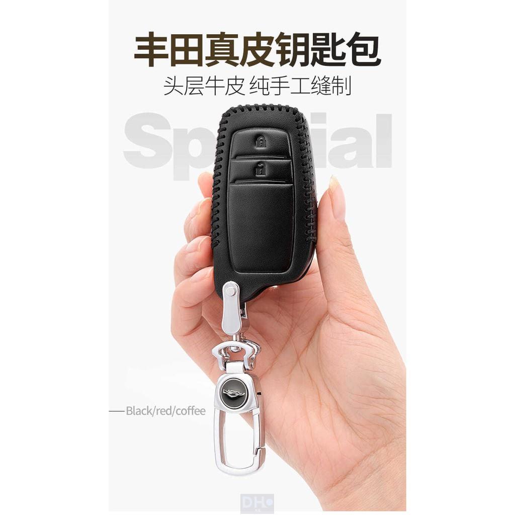 適用於2020款豐田RAV4鑰匙套榮放鑰匙包真皮2019款豐田rav4車鑰匙扣男女鑰匙包鑰匙套av4 鑰匙套