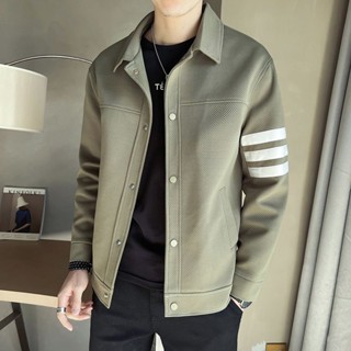春秋裝休閒外套男 韓版潮流痞帥男裝上衣 潮牌春秋季夾克外套男 男生衣服 外套男 衣服男 男士外套
